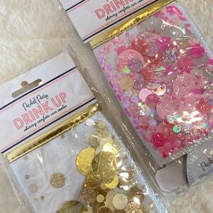 Packed Party Confetti Can Coolers - Pink and Gold Delight